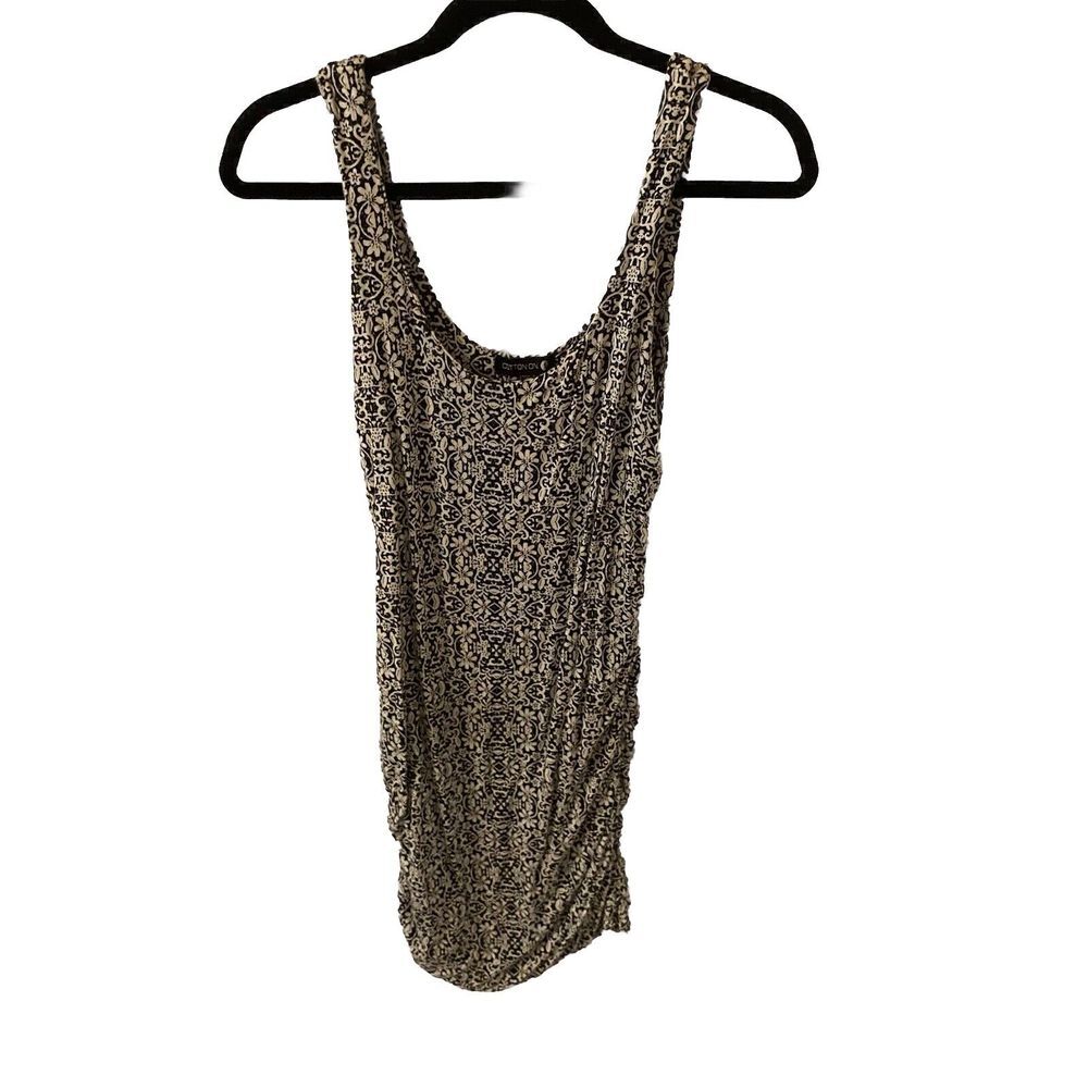 Cotton On Bodycon Dress Floral Sleeveless Scoop Neck Pullover Stretch Size S‎